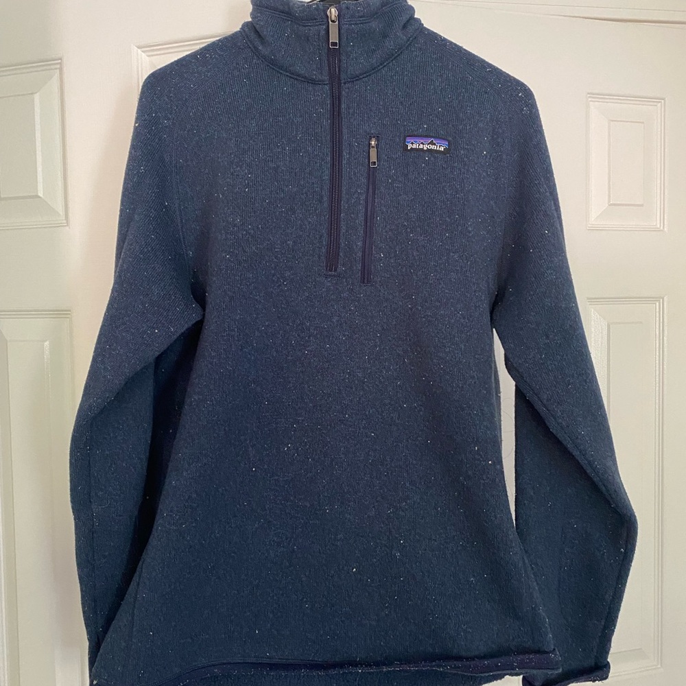 NAVY BLUE PATAGONIA QUARTER ZIP